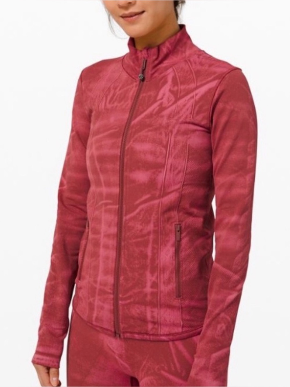 Lululemon Ebb to Street Define Jacket Wash in Stone Wash Chianti Size 8
